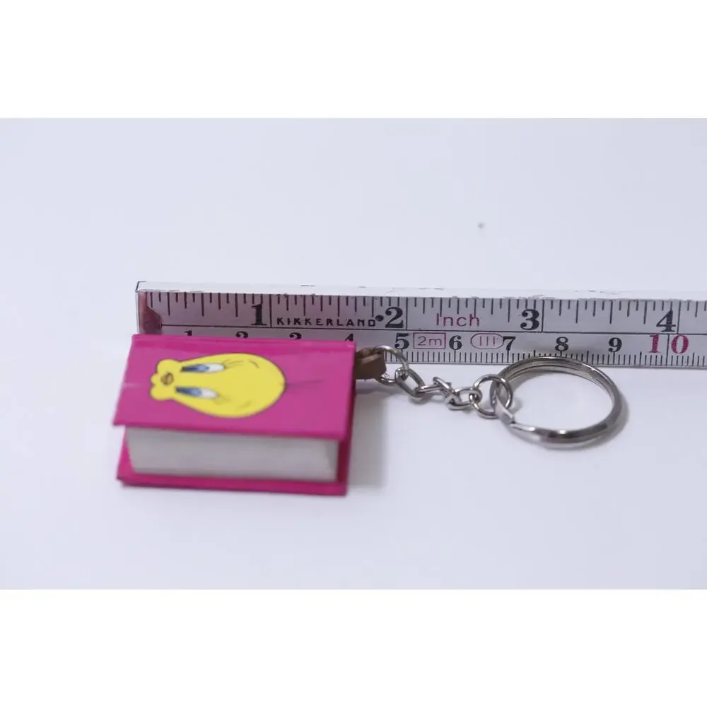 Tweety Bird, Tiny Booklet, 1998, Warner Brothers 90s Vintage, Keychain,